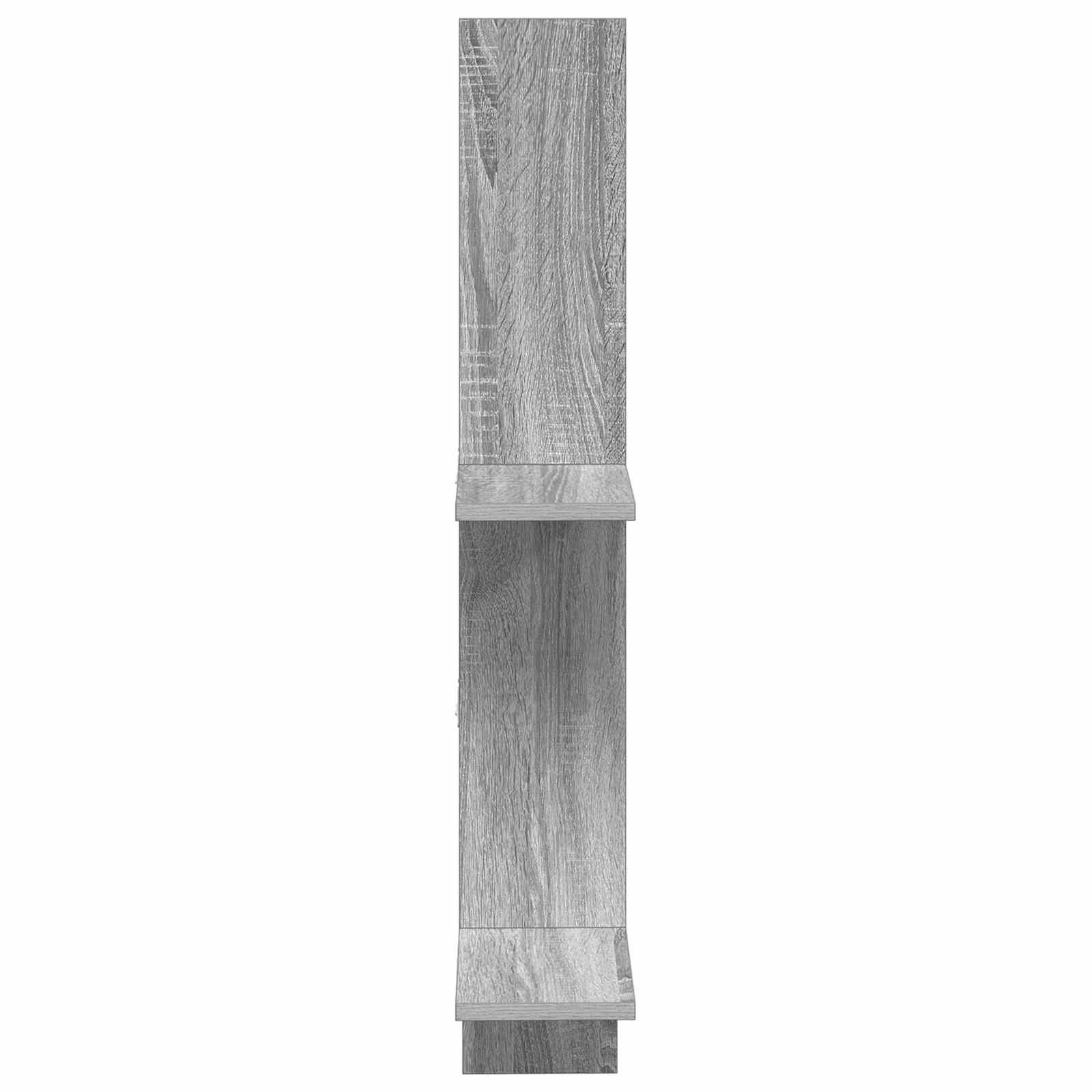 Wandregal Sonoma-Grau 61 x 15 x 102 cm Holzwerkstoff