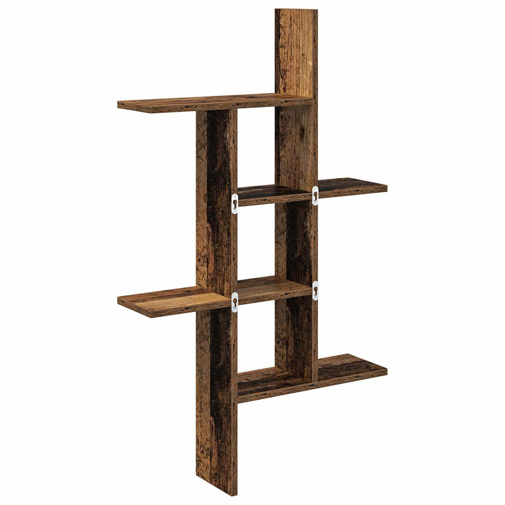 Wandregal Altholz 61 x 15 x 102 cm Holzwerkstoff