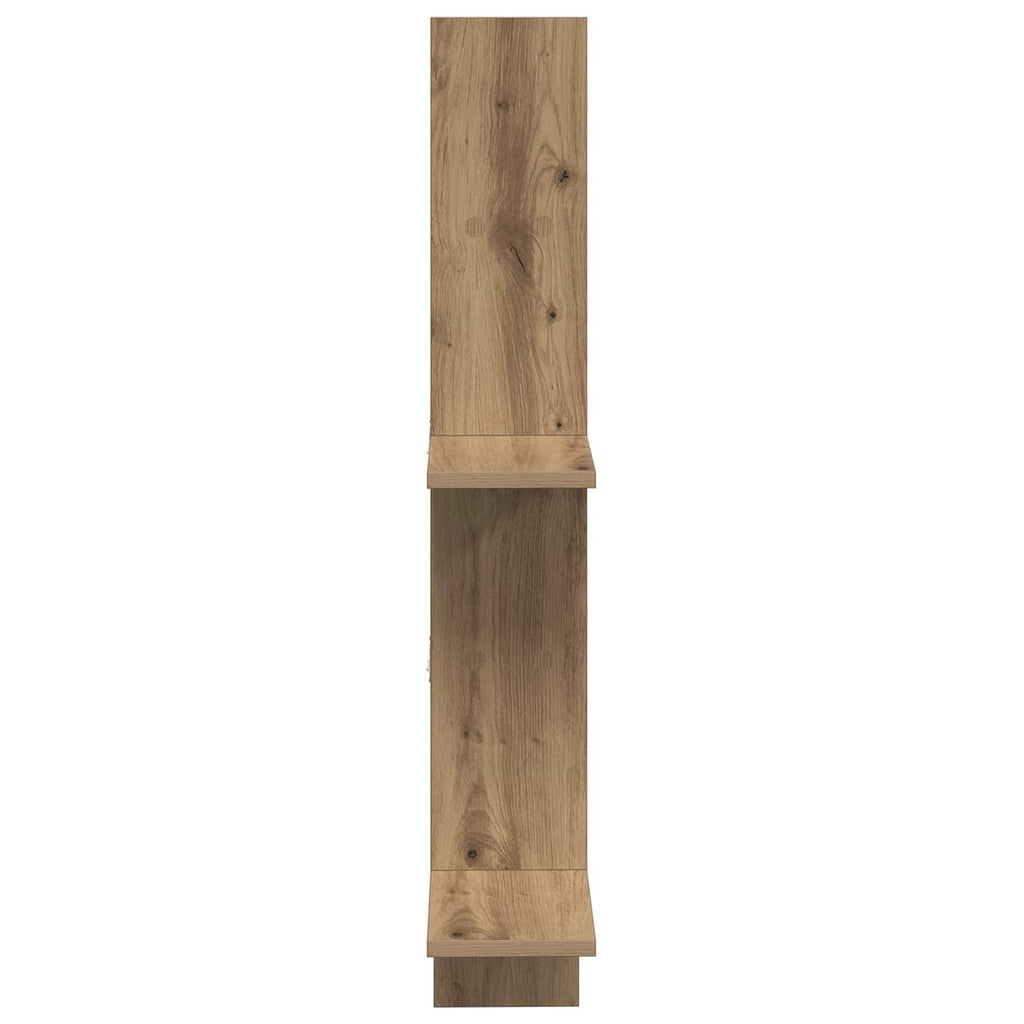 Wandregal Artisan-Eiche 61 x 15 x 102 cm Holzwerkstoff