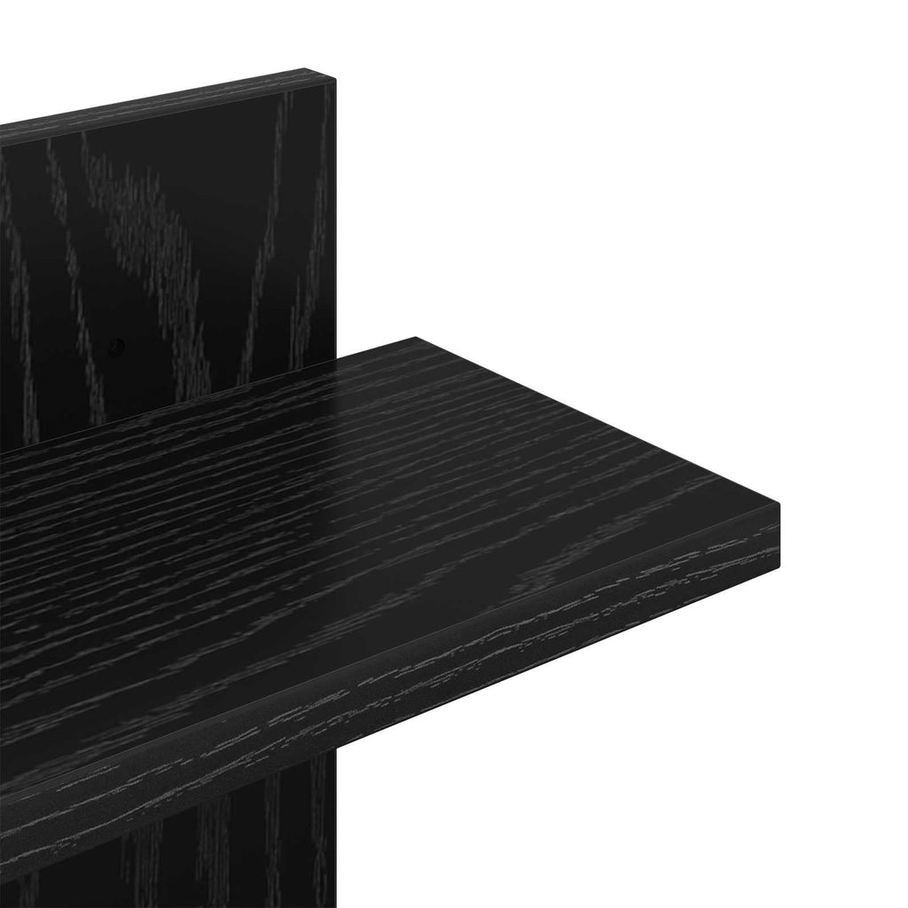Wandregal Schwarze Eiche 48,5 x 15 x 101 cm Holzwerkstoff