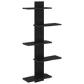 Wandregal Schwarze Eiche 48,5 x 15 x 101 cm Holzwerkstoff