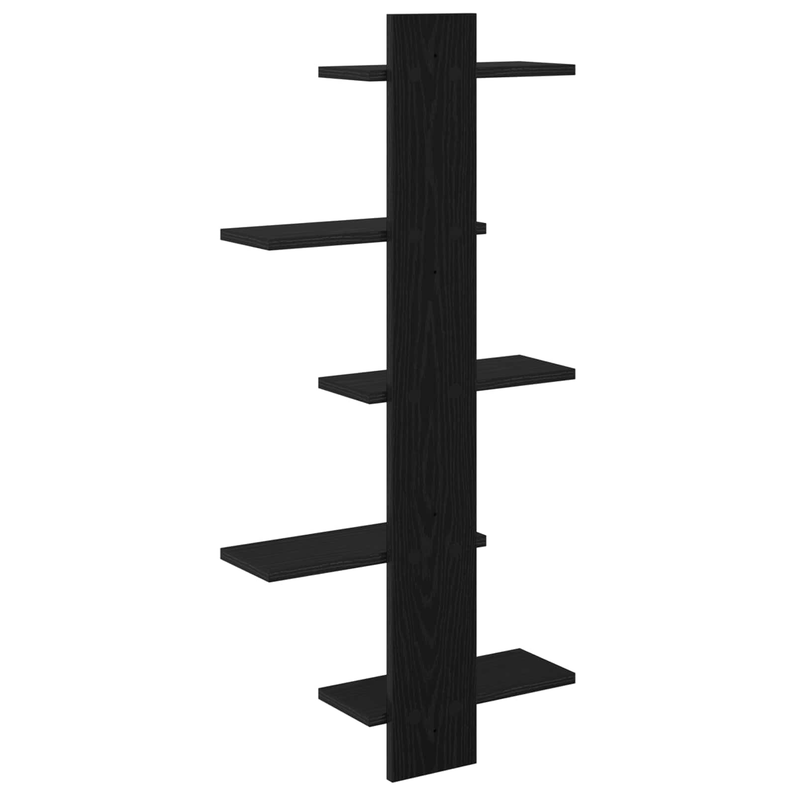 Wandregal Schwarze Eiche 48,5 x 15 x 101 cm Holzwerkstoff