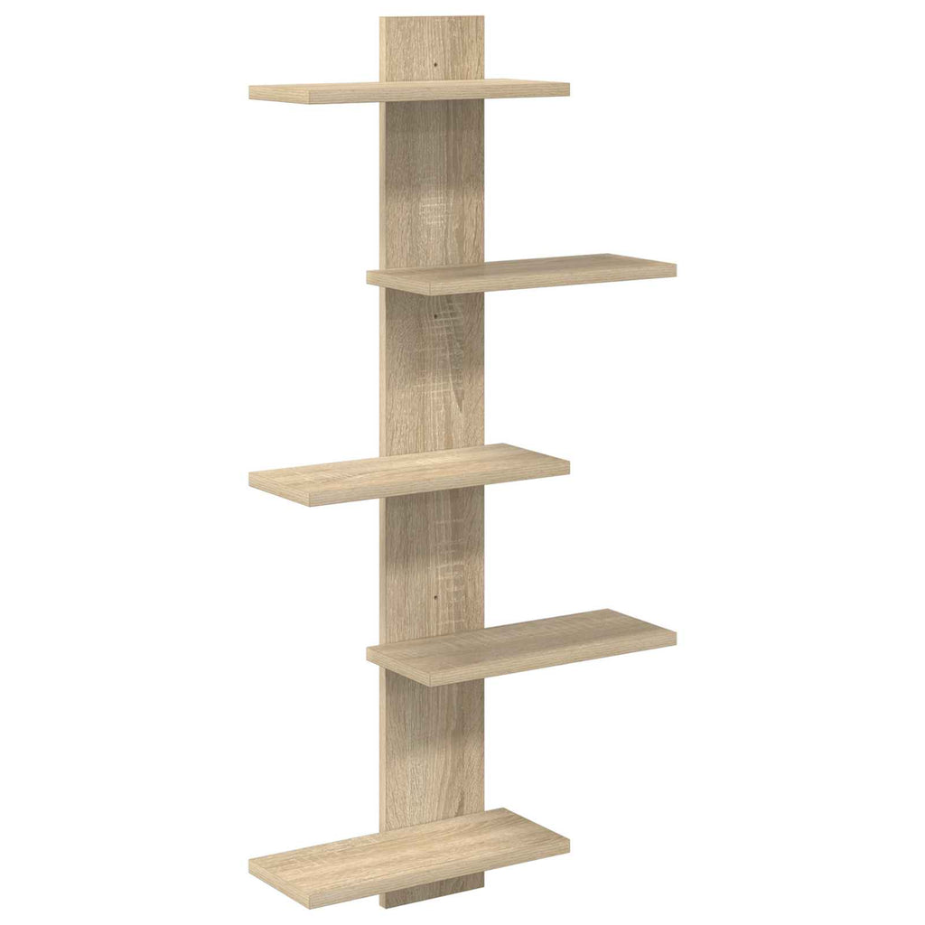 Wandregal Sonoma-Eiche 48,5 x 15 x 101 cm Holzwerkstoff