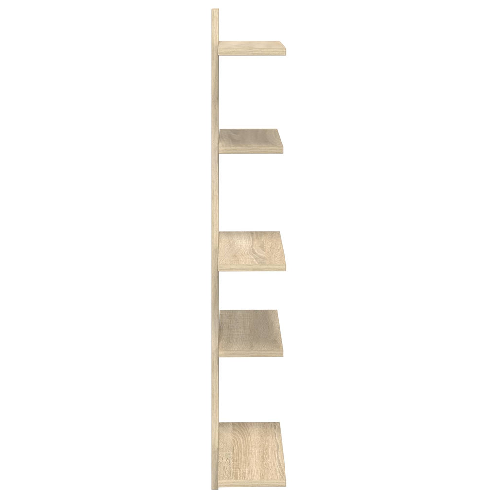 Wandregal Sonoma-Eiche 48,5 x 15 x 101 cm Holzwerkstoff