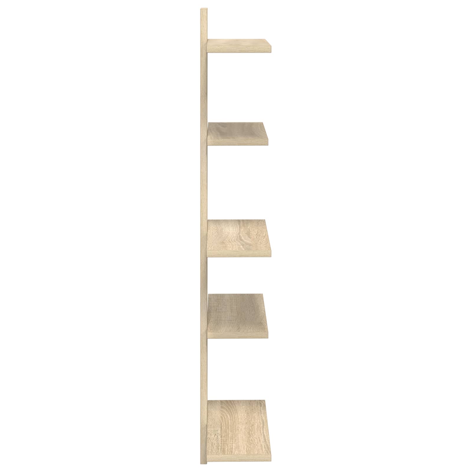 Wandregal Sonoma-Eiche 48,5 x 15 x 101 cm Holzwerkstoff