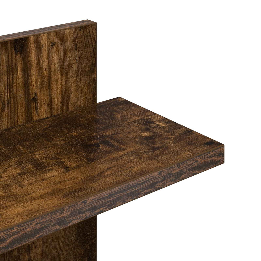 Wandregal Raucheiche 48,5 x 15 x 101 cm Holzwerkstoff