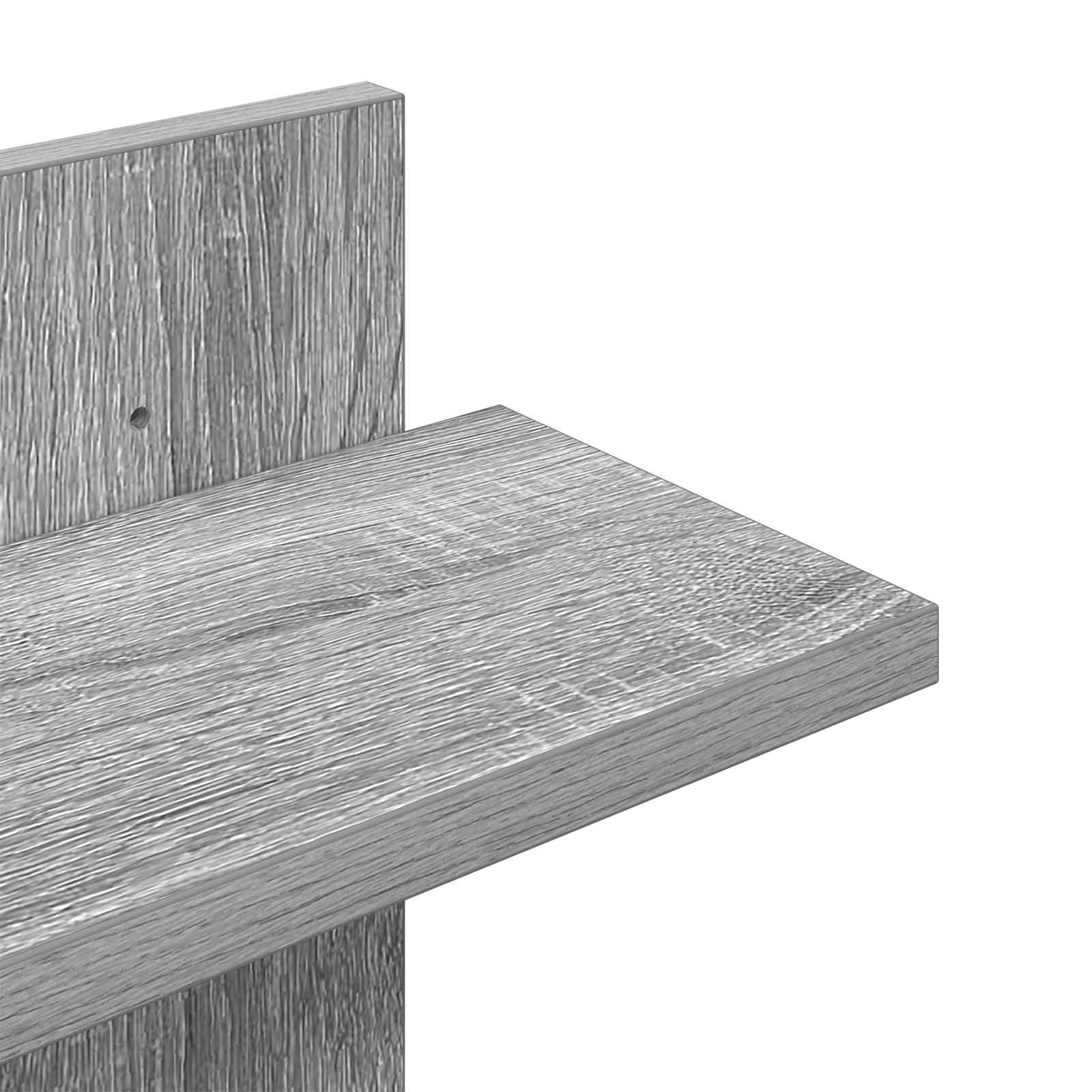 Wandregal Sonoma-Grau 48,5 x 15 x 101 cm Holzwerkstoff