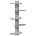 Wandregal Sonoma-Grau 48,5 x 15 x 101 cm Holzwerkstoff