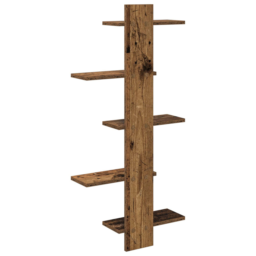 Wandregal Altholz 48,5 x 15 x 101 cm Holzwerkstoff