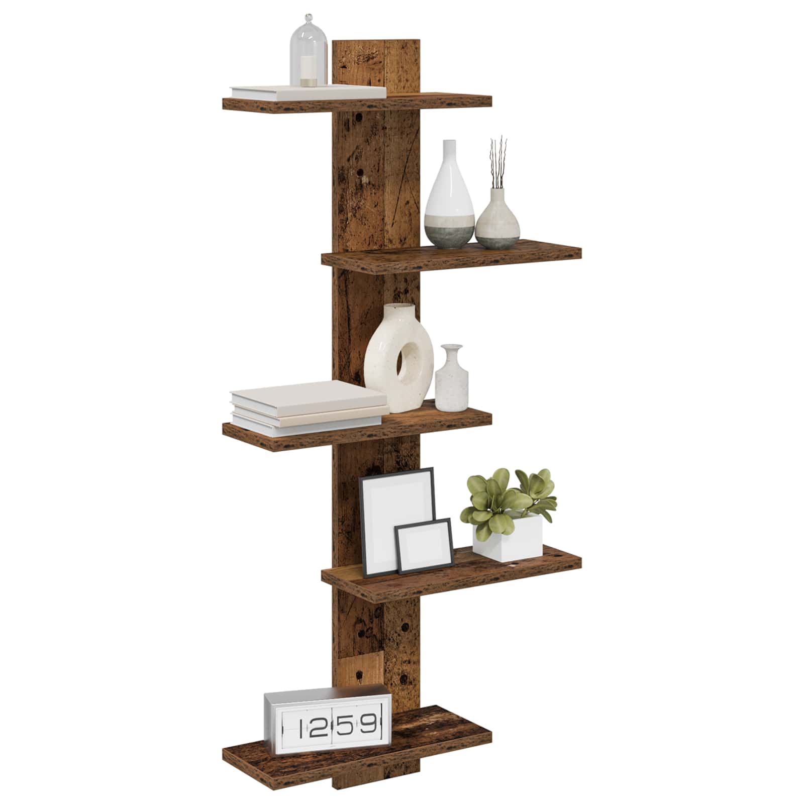 Wandregal Altholz 48,5 x 15 x 101 cm Holzwerkstoff