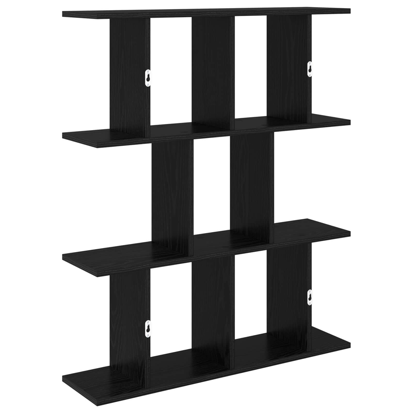 Wandregal Schwarze Eiche 80 x 20 x 96 cm Holzwerkstoff