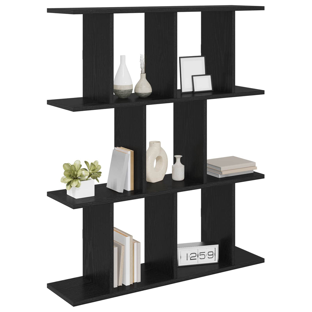 Wandregal Schwarze Eiche 80 x 20 x 96 cm Holzwerkstoff