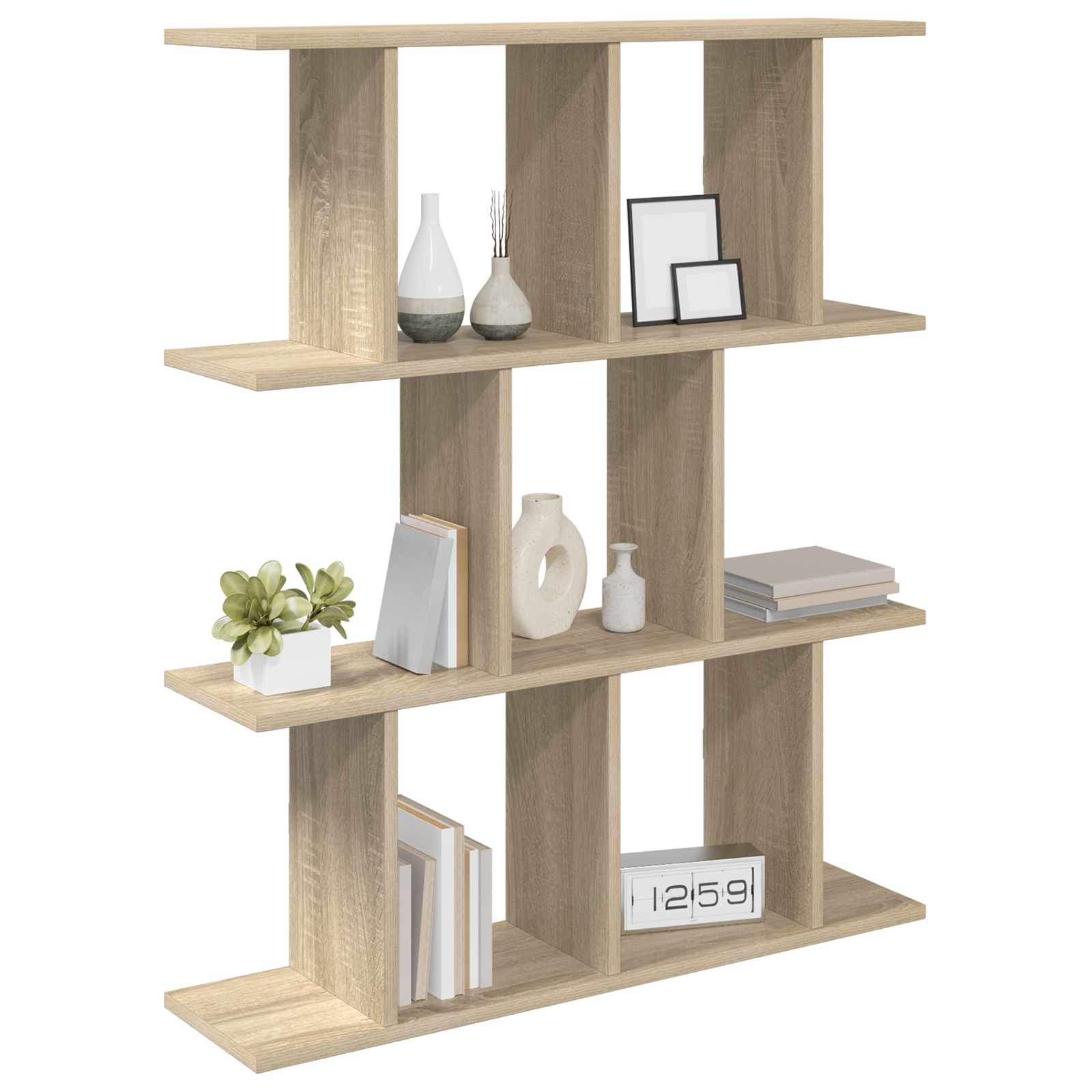 Wandregal Sonoma-Eiche 80 x 20 x 96 cm Holzwerkstoff