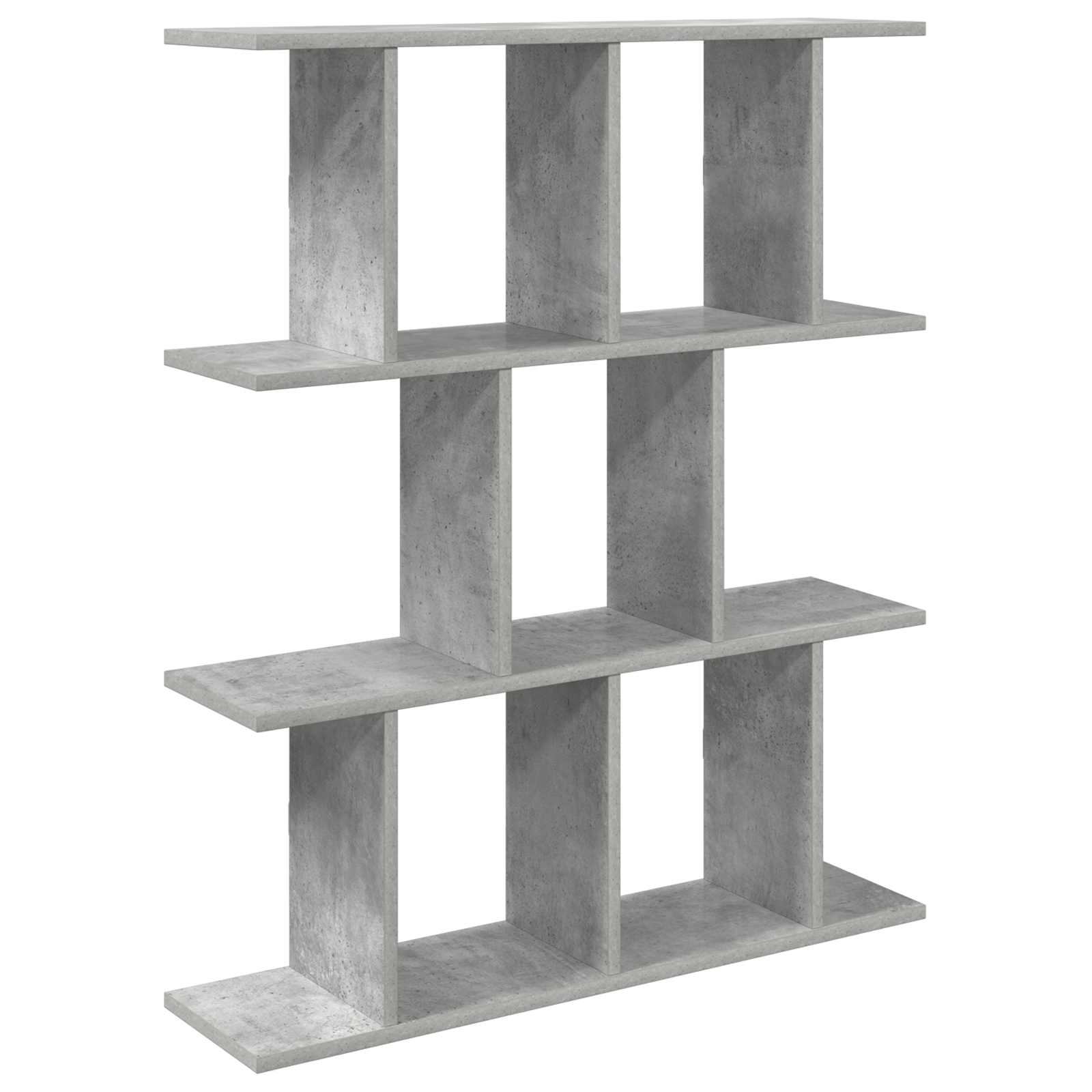 Wandregal Betongrau 80 x 20 x 96 cm Holzwerkstoff
