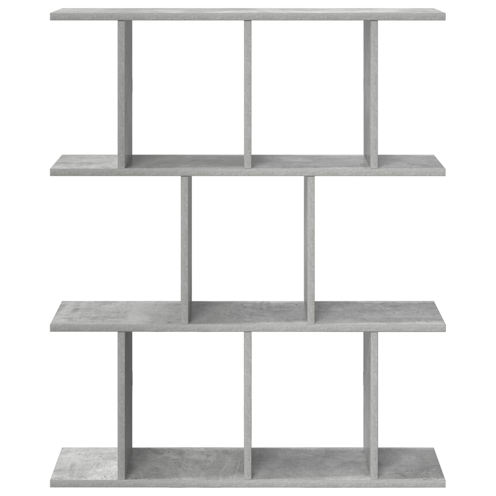 Wandregal Betongrau 80 x 20 x 96 cm Holzwerkstoff