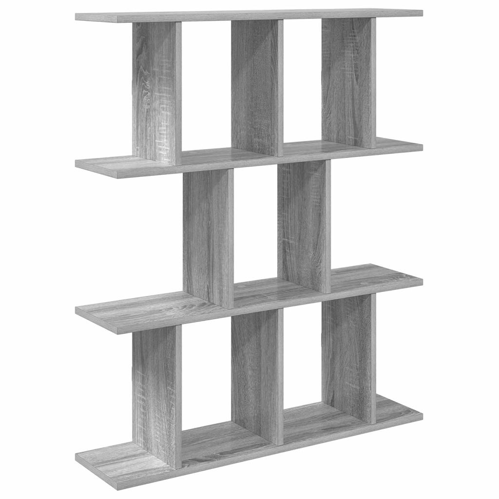 Wandregal Sonoma-Grau 80 x 20 x 96 cm Holzwerkstoff