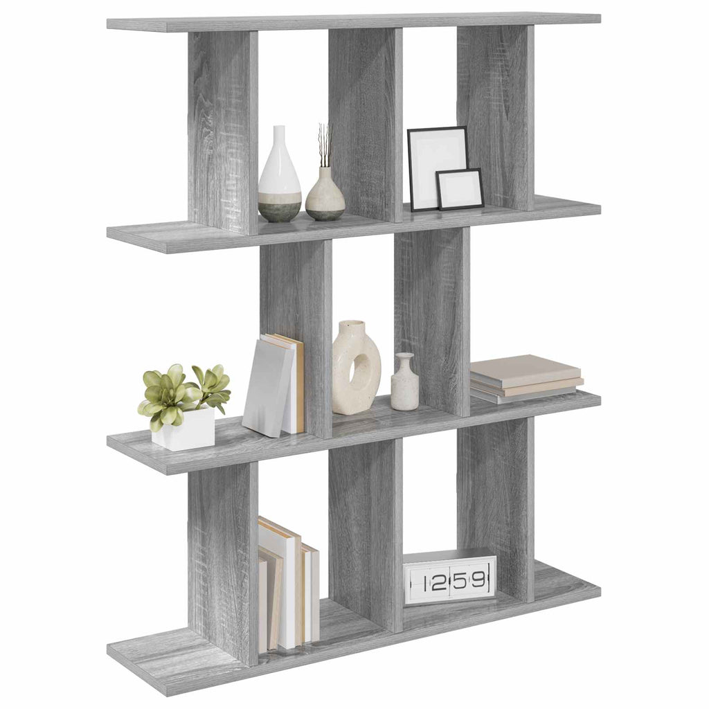 Wandregal Sonoma-Grau 80 x 20 x 96 cm Holzwerkstoff