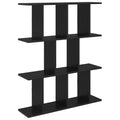 Wandregal Schwarze Eiche 102 x 20 x 96 cm Holzwerkstoff