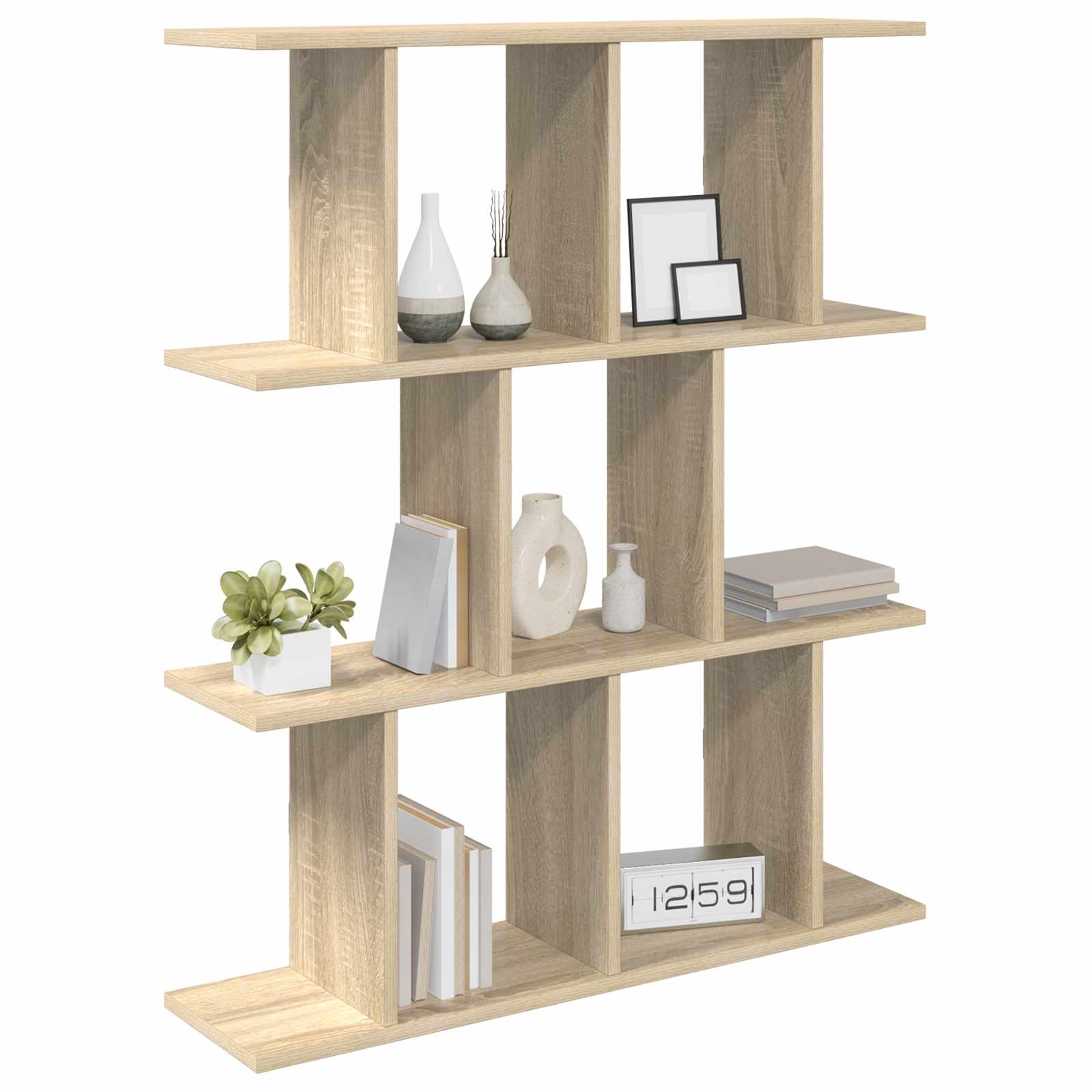 Wandregal Sonoma-Eiche 102 x 20 x 96 cm Holzwerkstoff