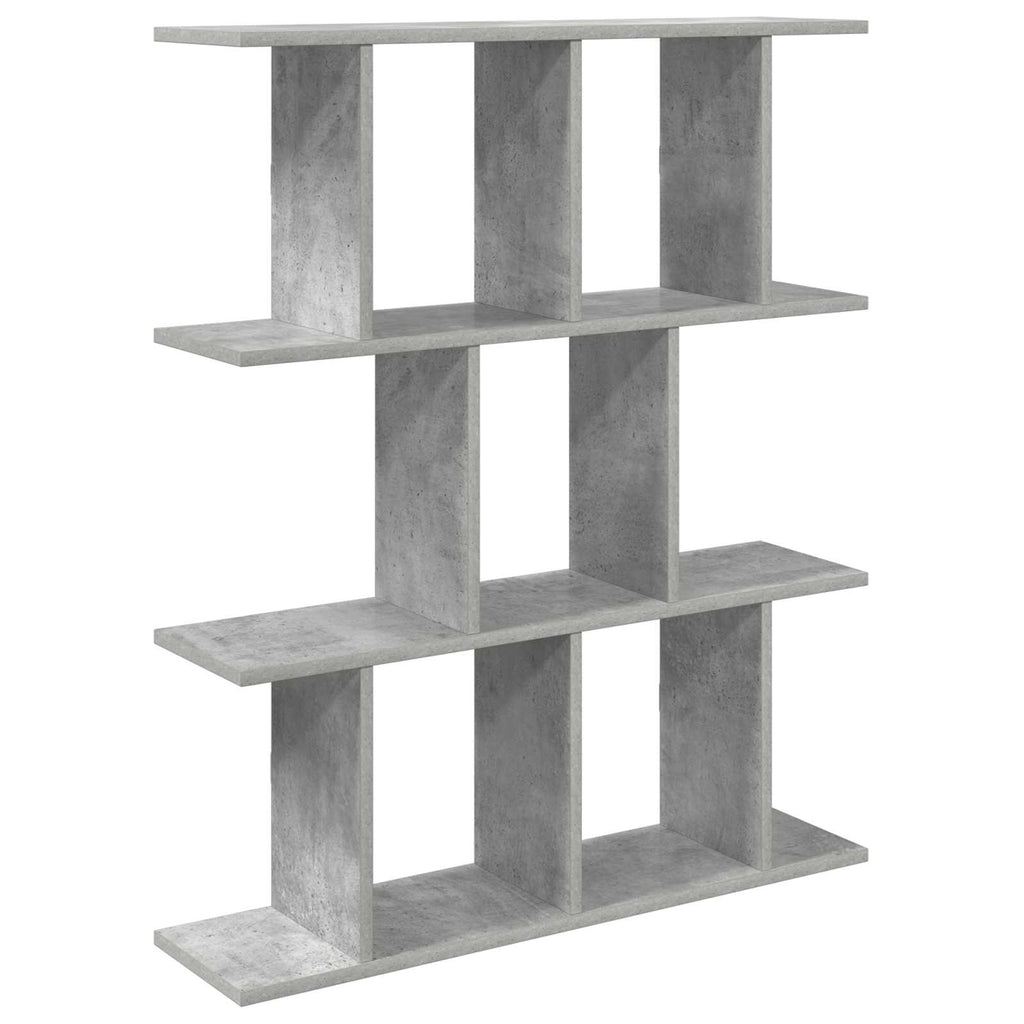 Wandregal Betongrau 102 x 20 x 96 cm Holzwerkstoff