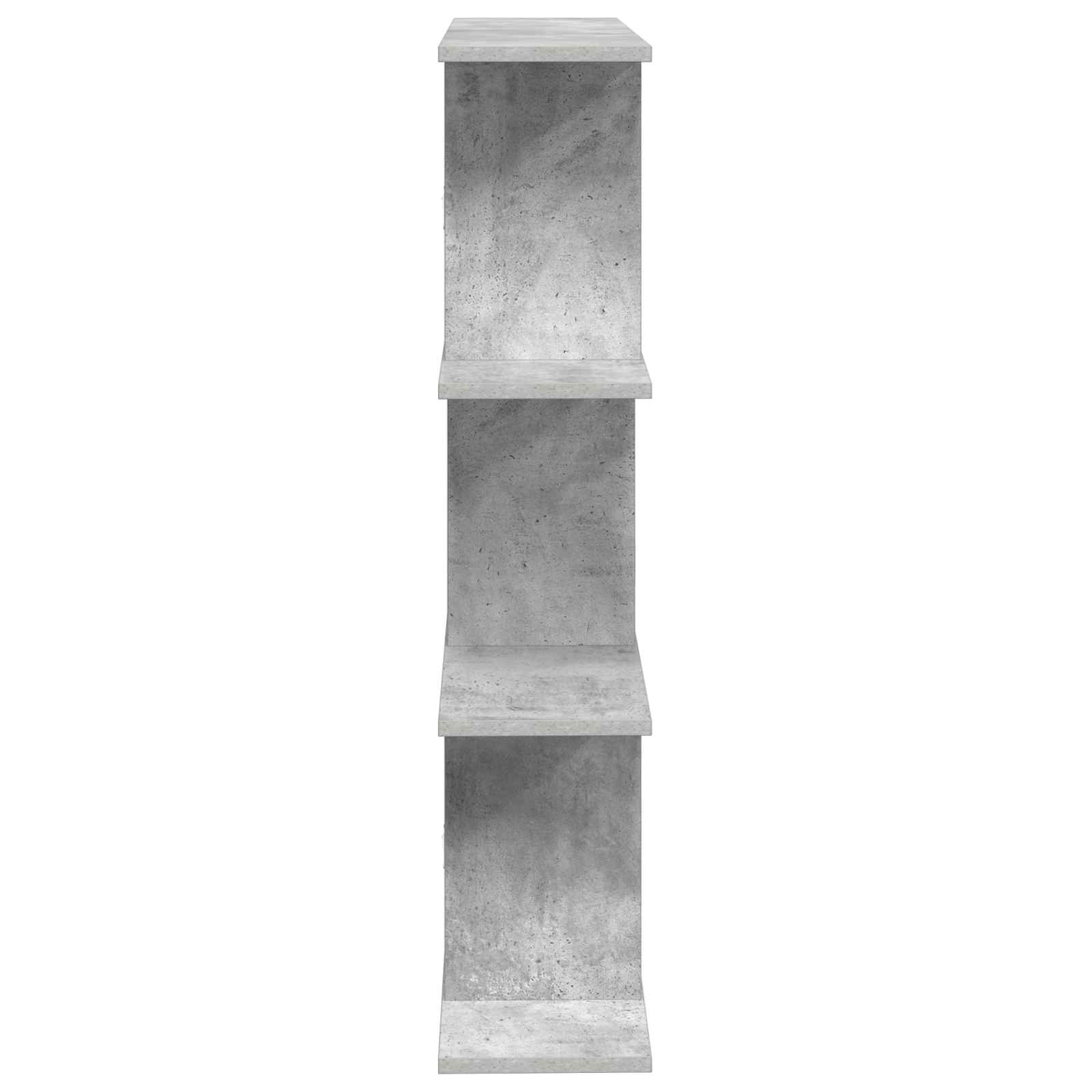 Wandregal Betongrau 102 x 20 x 96 cm Holzwerkstoff