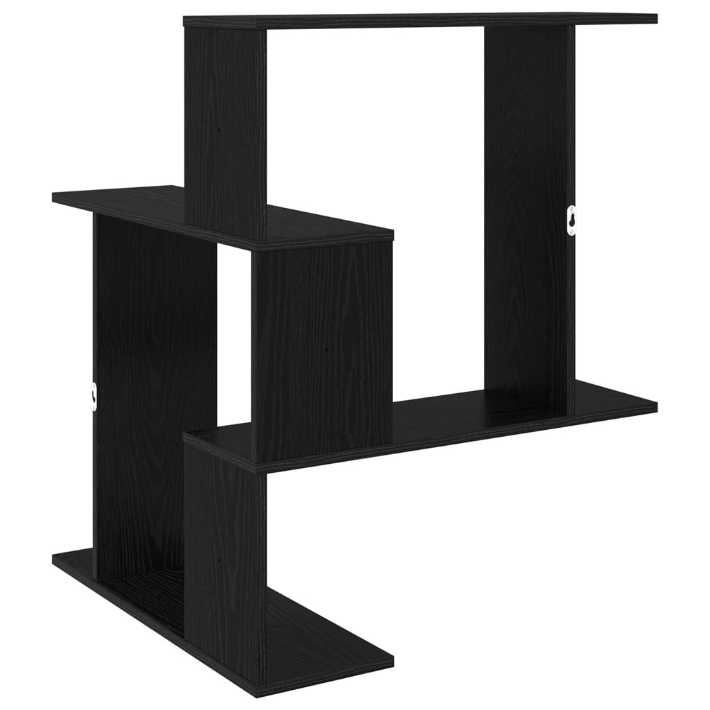Wandregal Schwarze Eiche 67 x 67 x 87 cm Holzwerkstoff