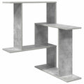 Wandregal Betongrau 67 x 67 x 87 cm Holzwerkstoff