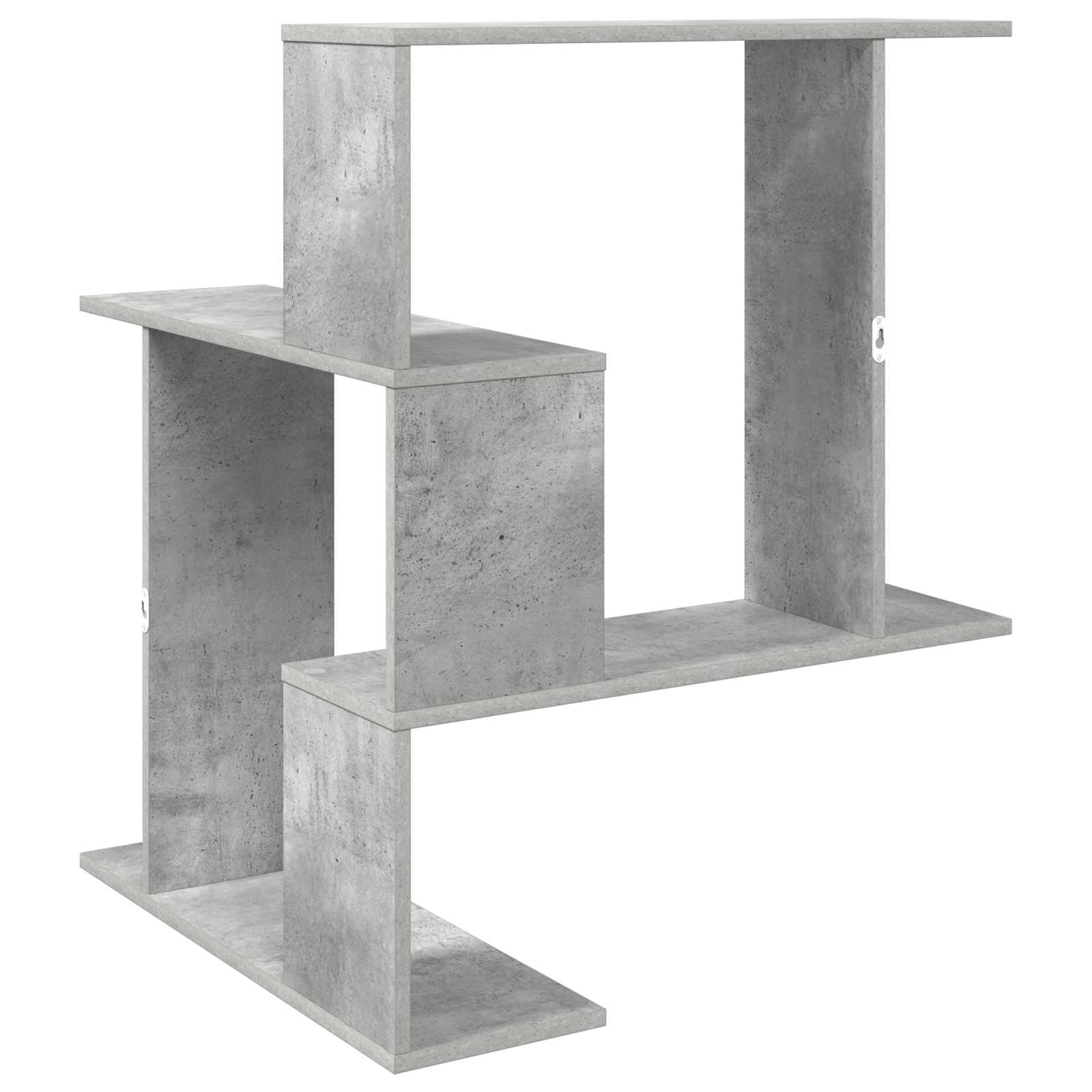 Wandregal Betongrau 67 x 67 x 87 cm Holzwerkstoff