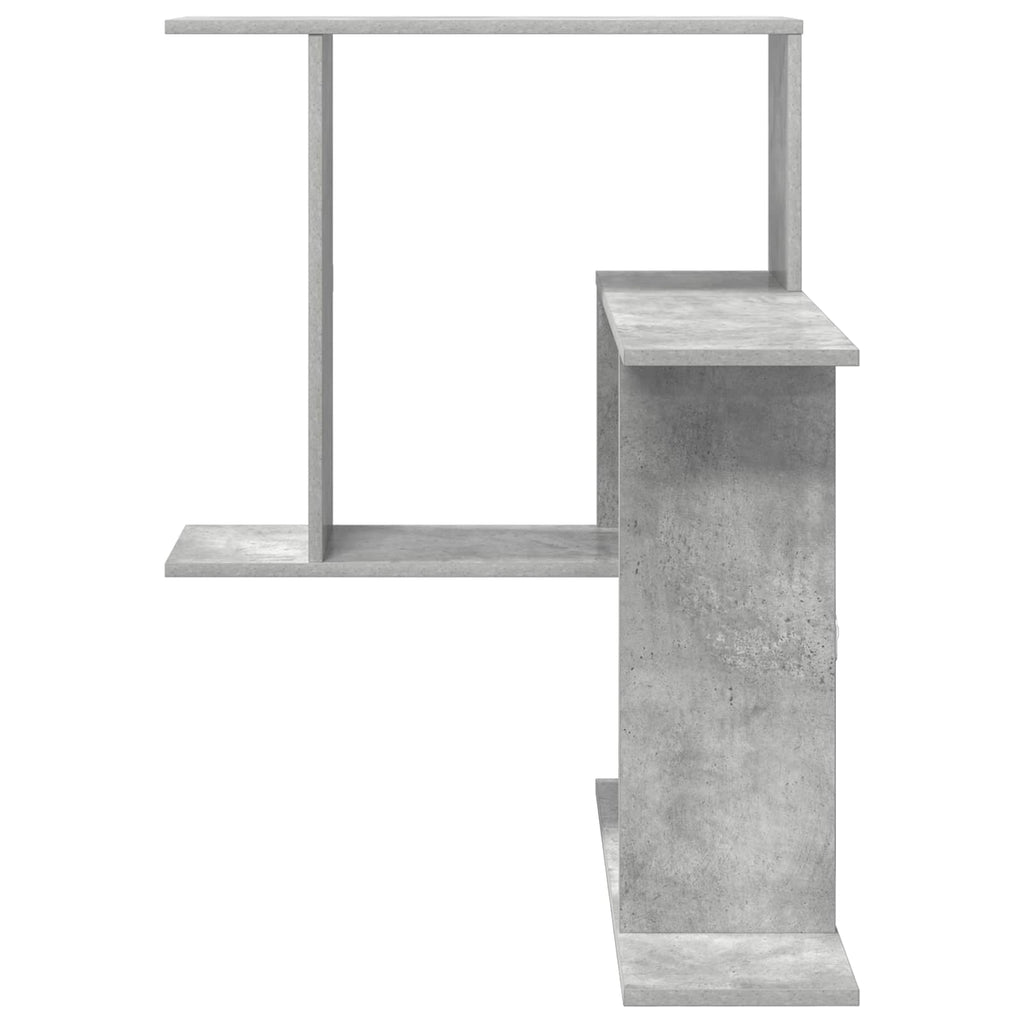 Wandregal Betongrau 67 x 67 x 87 cm Holzwerkstoff