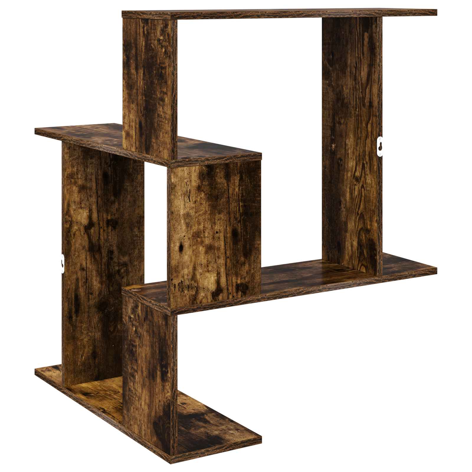 Wandregal Raucheiche 67 x 67 x 87 cm Holzwerkstoff