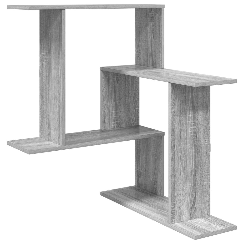 Wandregal Sonoma-Grau 67 x 67 x 87 cm Holzwerkstoff