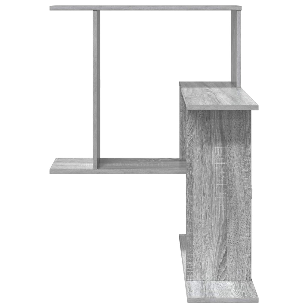 Wandregal Sonoma-Grau 67 x 67 x 87 cm Holzwerkstoff