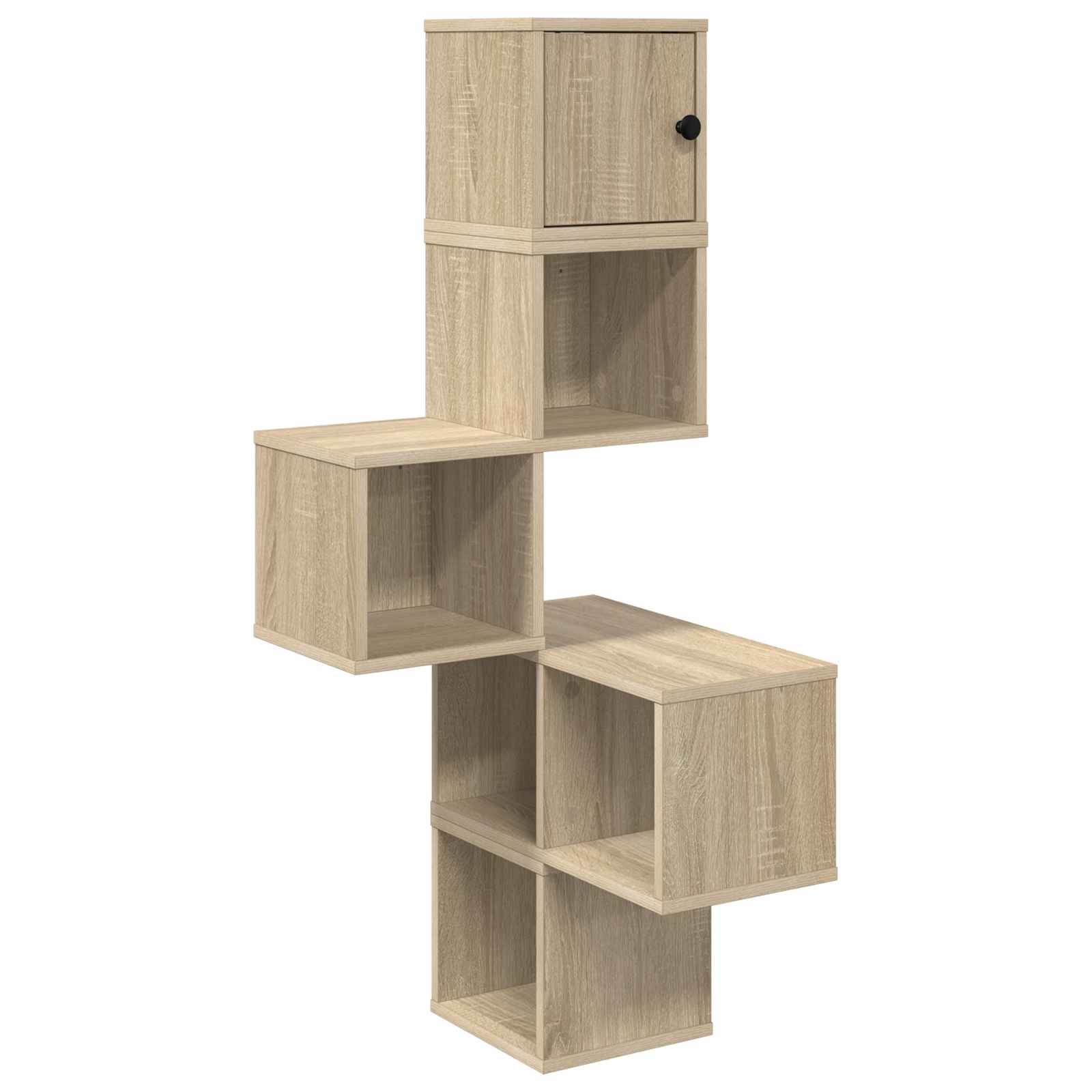 Wand-Eckregal Sonoma-Eiche 48 x 48 x 120 cm Holzwerkstoff