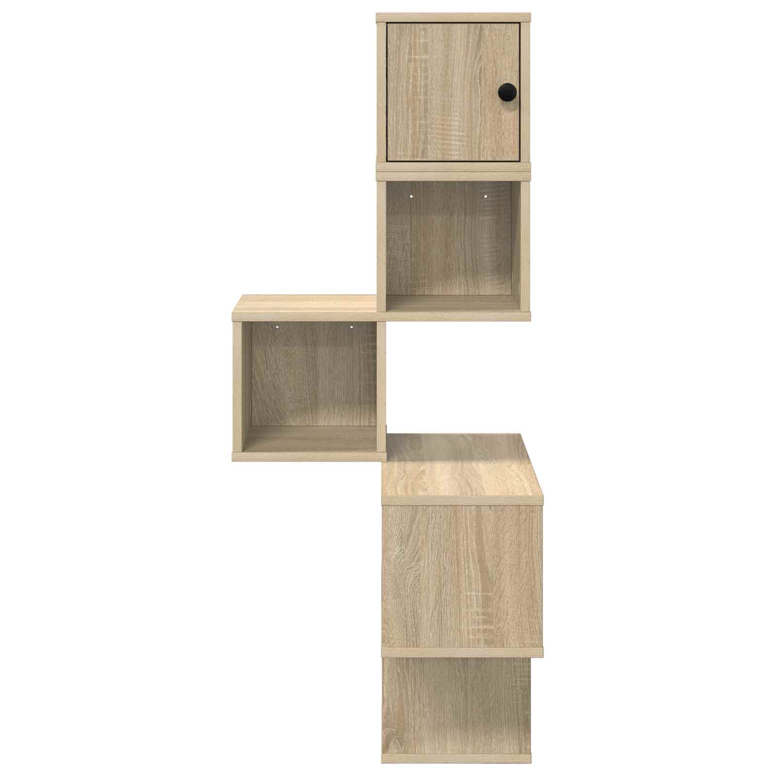 Wand-Eckregal Sonoma-Eiche 48 x 48 x 120 cm Holzwerkstoff