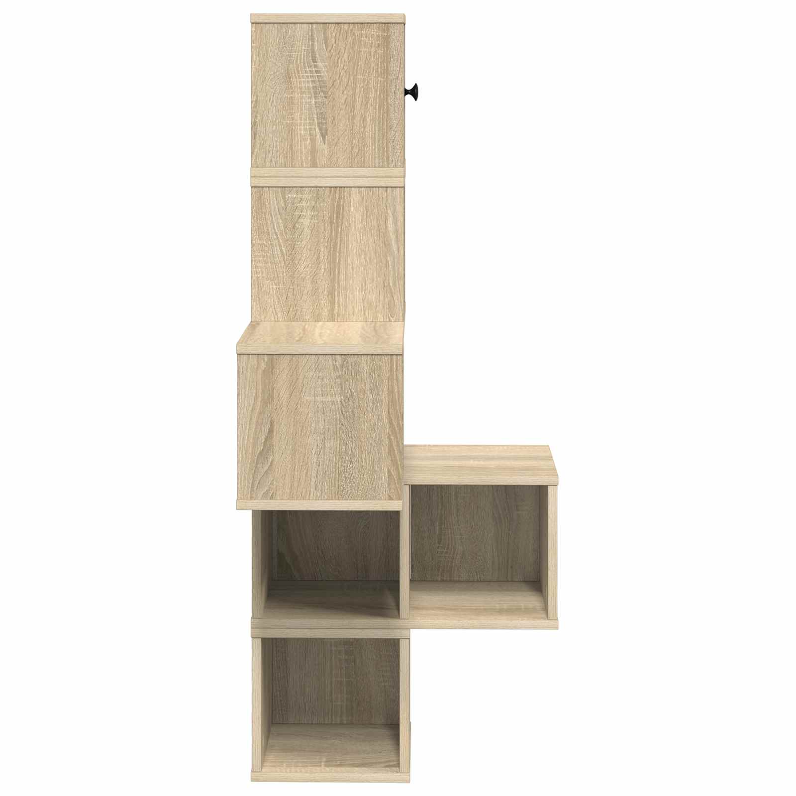 Wand-Eckregal Sonoma-Eiche 48 x 48 x 120 cm Holzwerkstoff