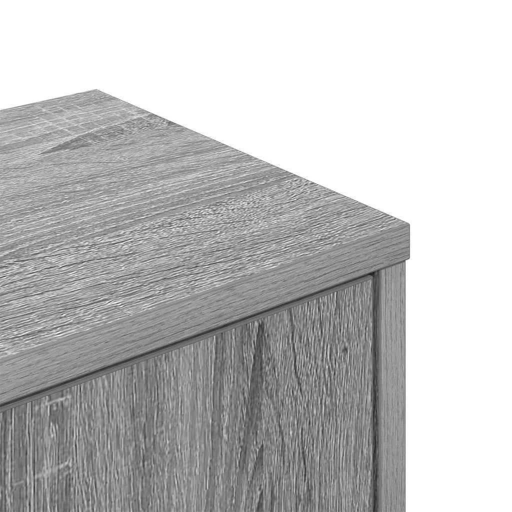 Wand-Eckregal Sonoma-Grau 48 x 48 x 120 cm Holzwerkstoff