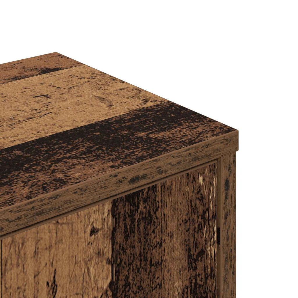 Wand-Eckregal Altholz 48 x 48 x 120 cm Holzwerkstoff