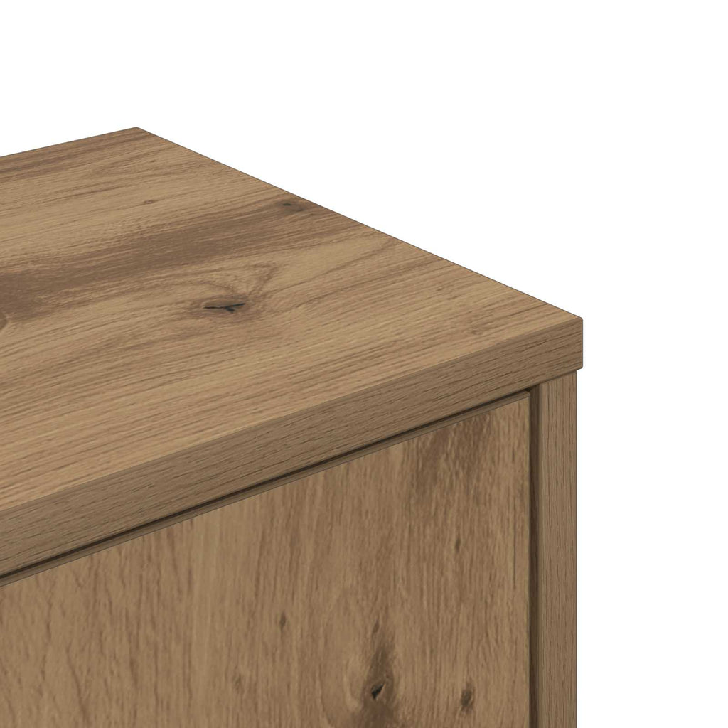 Wand-Eckregal Artisan-Eiche 48 x 48 x 120 cm Holzwerkstoff