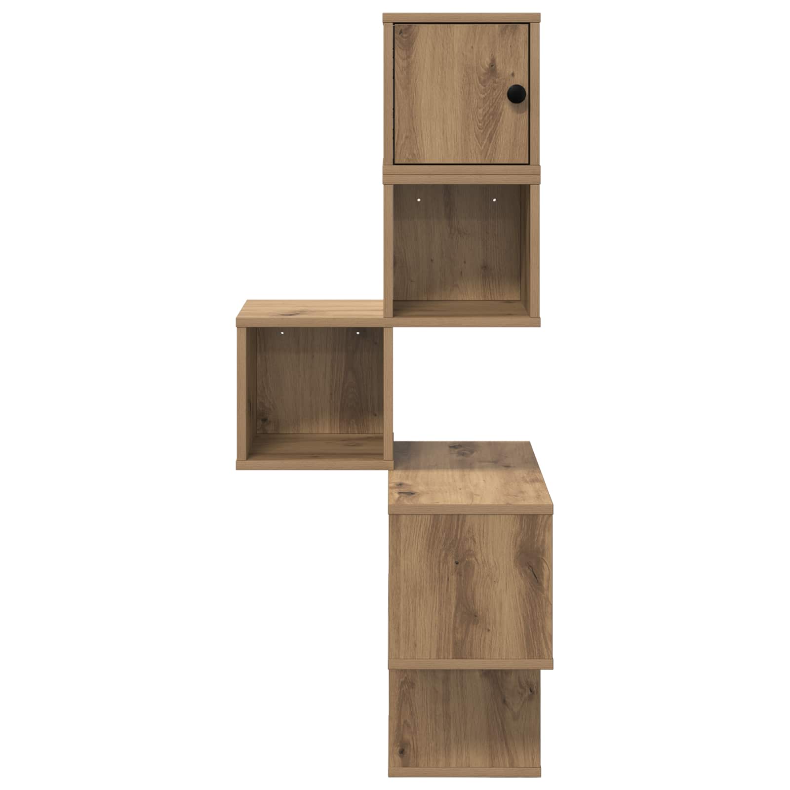 Wand-Eckregal Artisan-Eiche 48 x 48 x 120 cm Holzwerkstoff