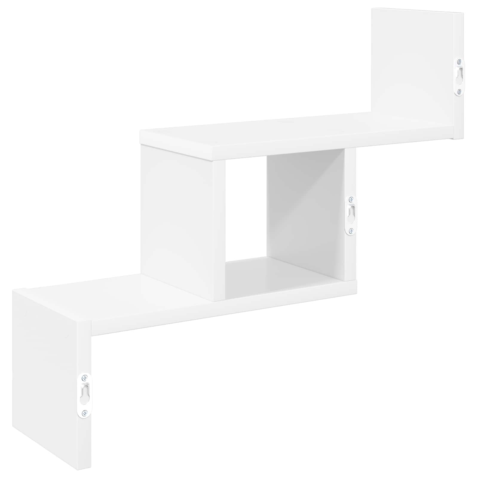 Wandregal Weiß 48 x 15 x 42 cm Holzwerkstoff