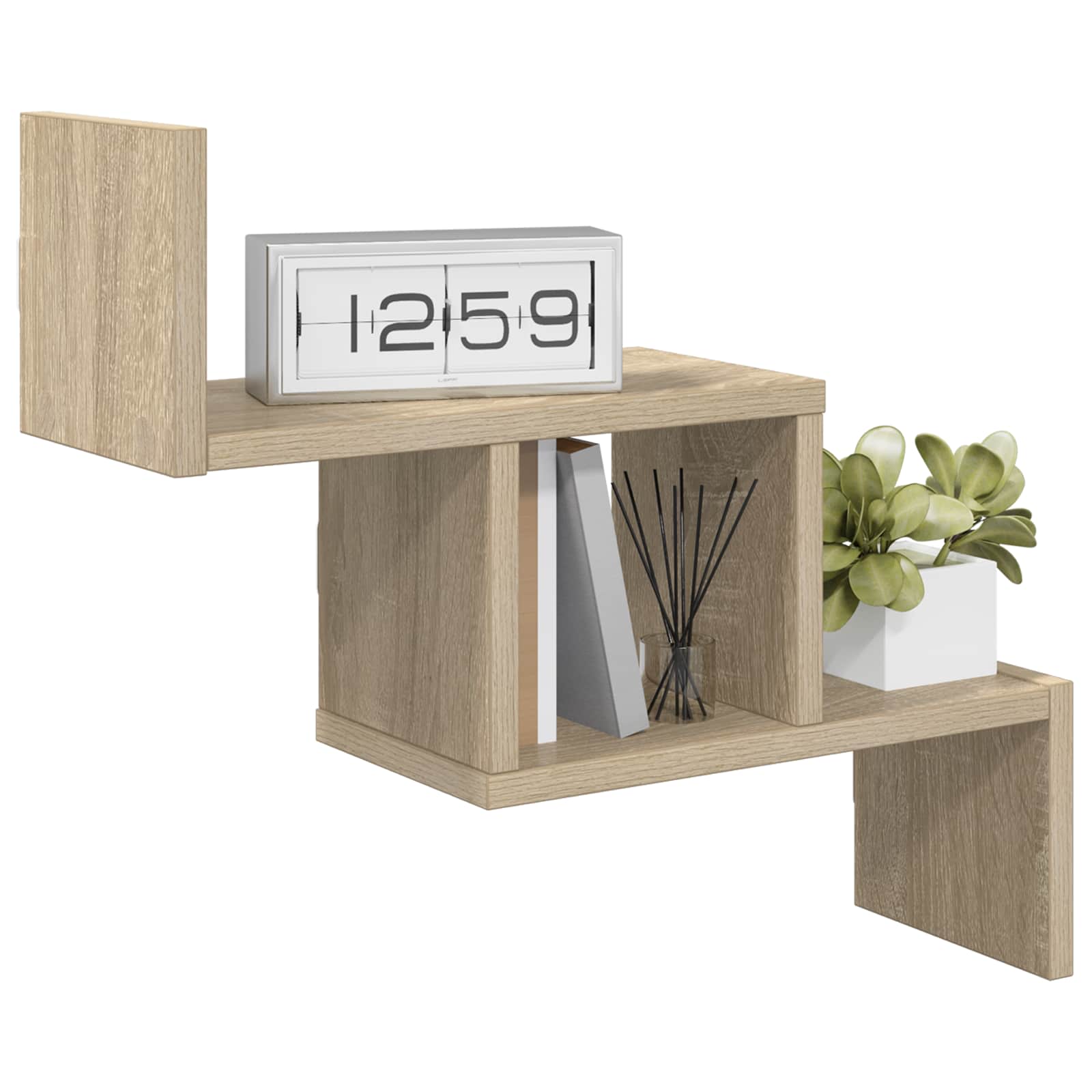 Wandregal Sonoma-Eiche 48 x 15 x 42 cm Holzwerkstoff
