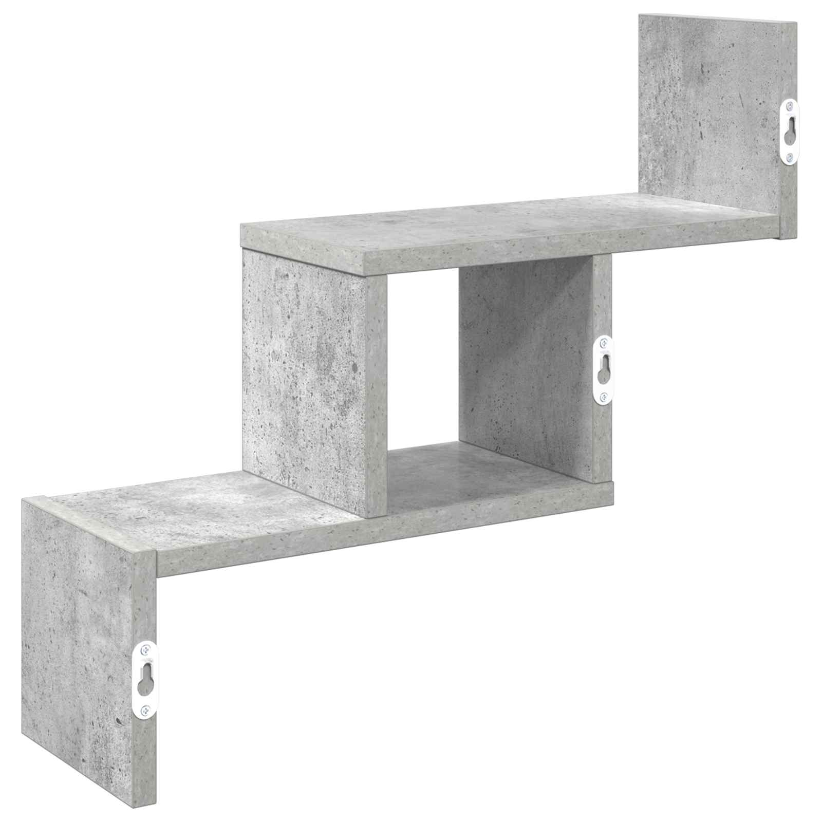 Wandregal Betongrau 48 x 15 x 42 cm Holzwerkstoff