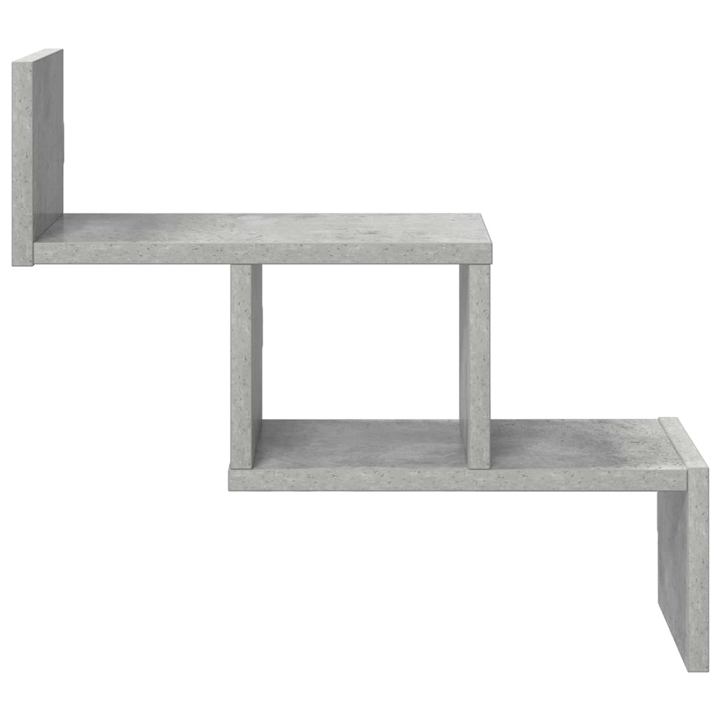 Wandregal Betongrau 48 x 15 x 42 cm Holzwerkstoff