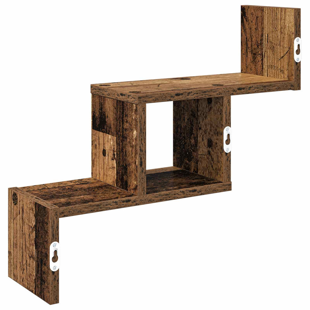 Wandregal Altholz 48 x 15 x 42 cm Holzwerkstoff