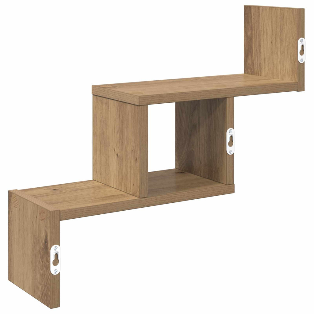 Wandregal Artisan-Eiche 48 x 15 x 42 cm Holzwerkstoff