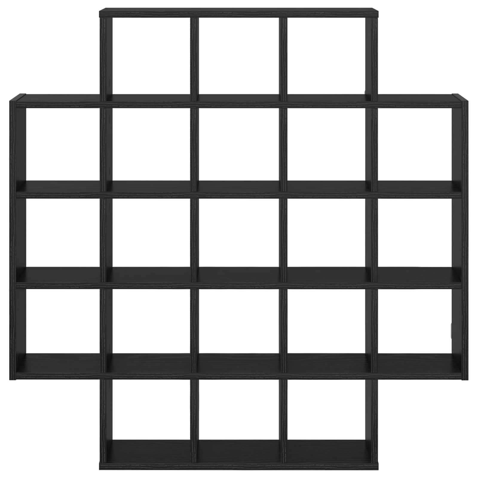 Wandregal Schwarze Eiche 100 x 13 x 100 cm Holzwerkstoff