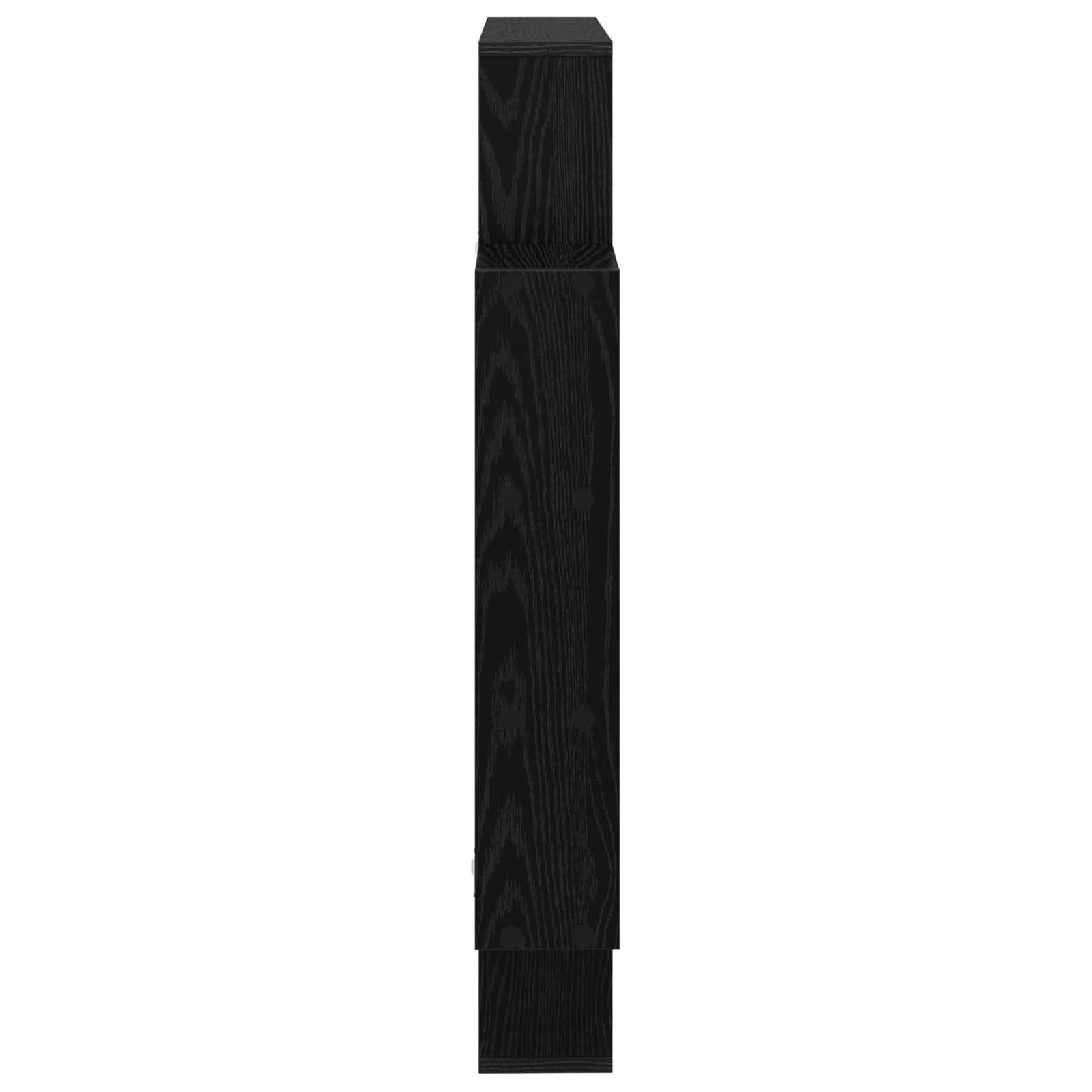 Wandregal Schwarze Eiche 100 x 13 x 100 cm Holzwerkstoff
