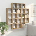 Wandregal Sonoma-Eiche 100 x 13 x 100 cm Holzwerkstoff