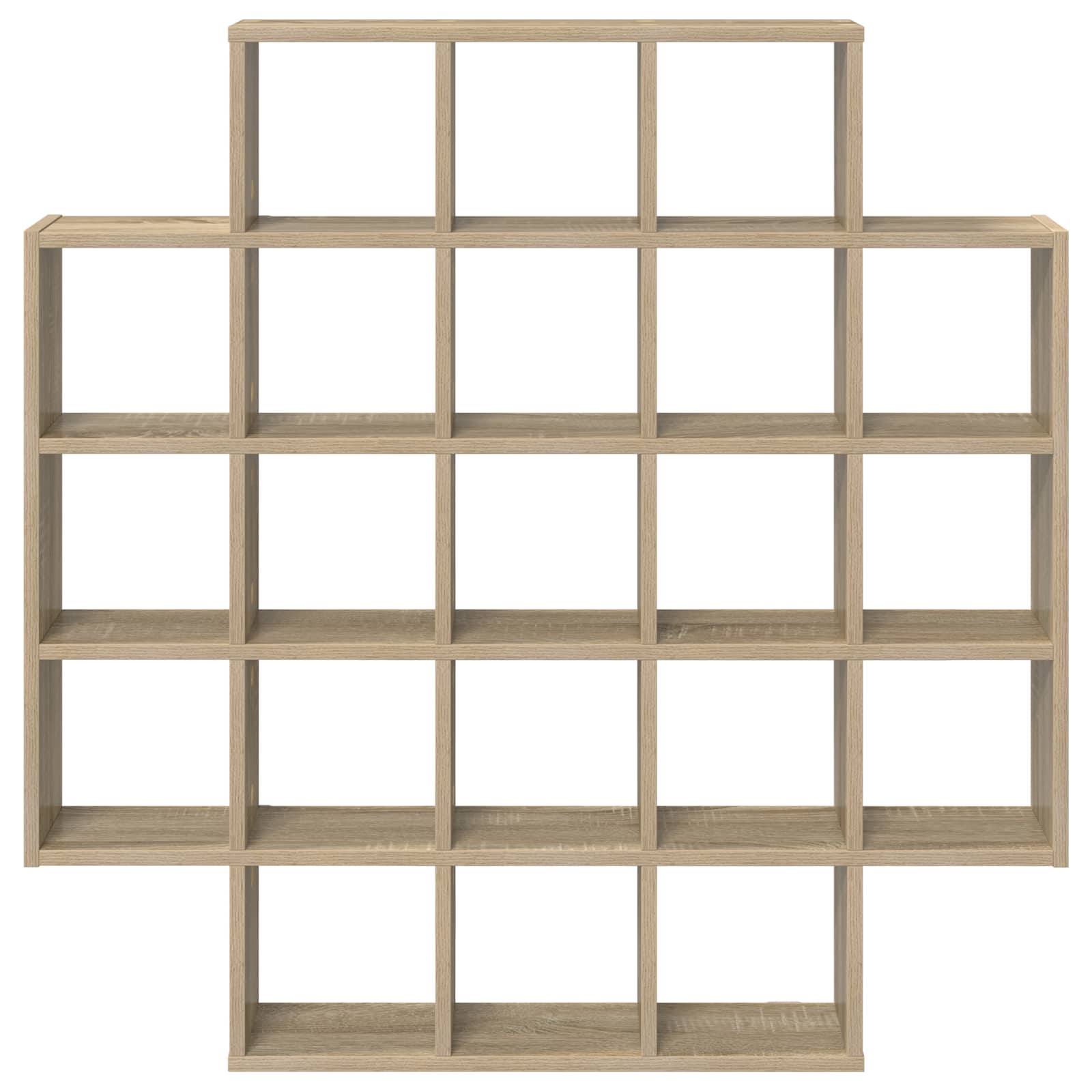 Wandregal Sonoma-Eiche 100 x 13 x 100 cm Holzwerkstoff
