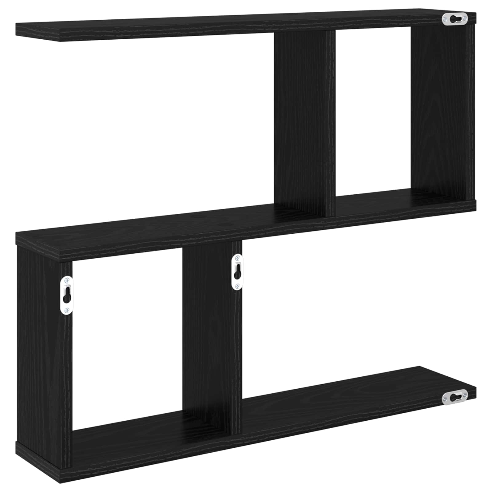 Wandregal Schwarze Eiche 60 x 12 x 50,5 cm Holzwerkstoff